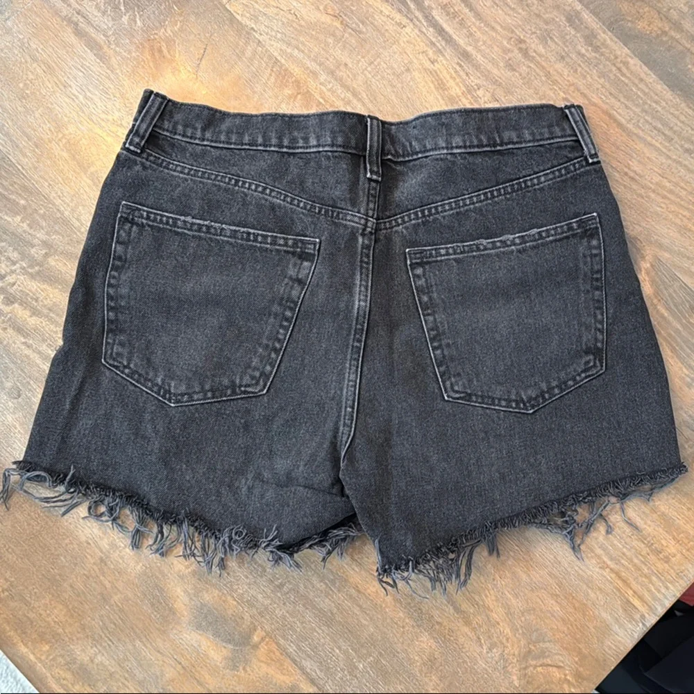 GAP Black Jean Shorts Size 10 - Picture 2 of 6